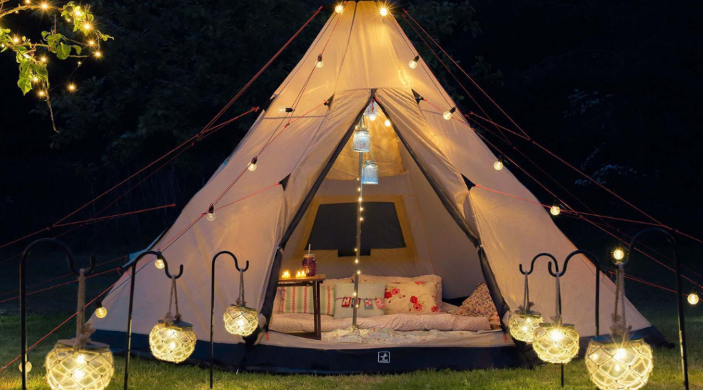 Tiendas bell. Tiendas de campaña espaciosas para camping y glamping