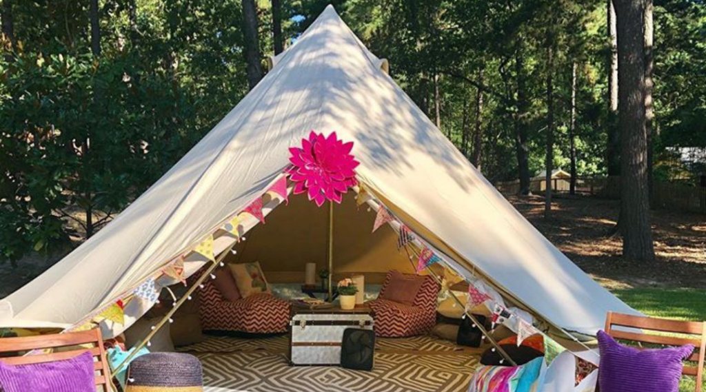 Tiendas bell. Tiendas de campaña espaciosas para camping y glamping