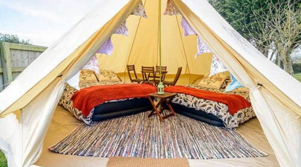 Tiendas bell. Tiendas de campaña espaciosas para camping y glamping