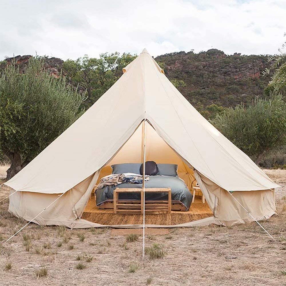 Selección de tiendas Bell para Glamping